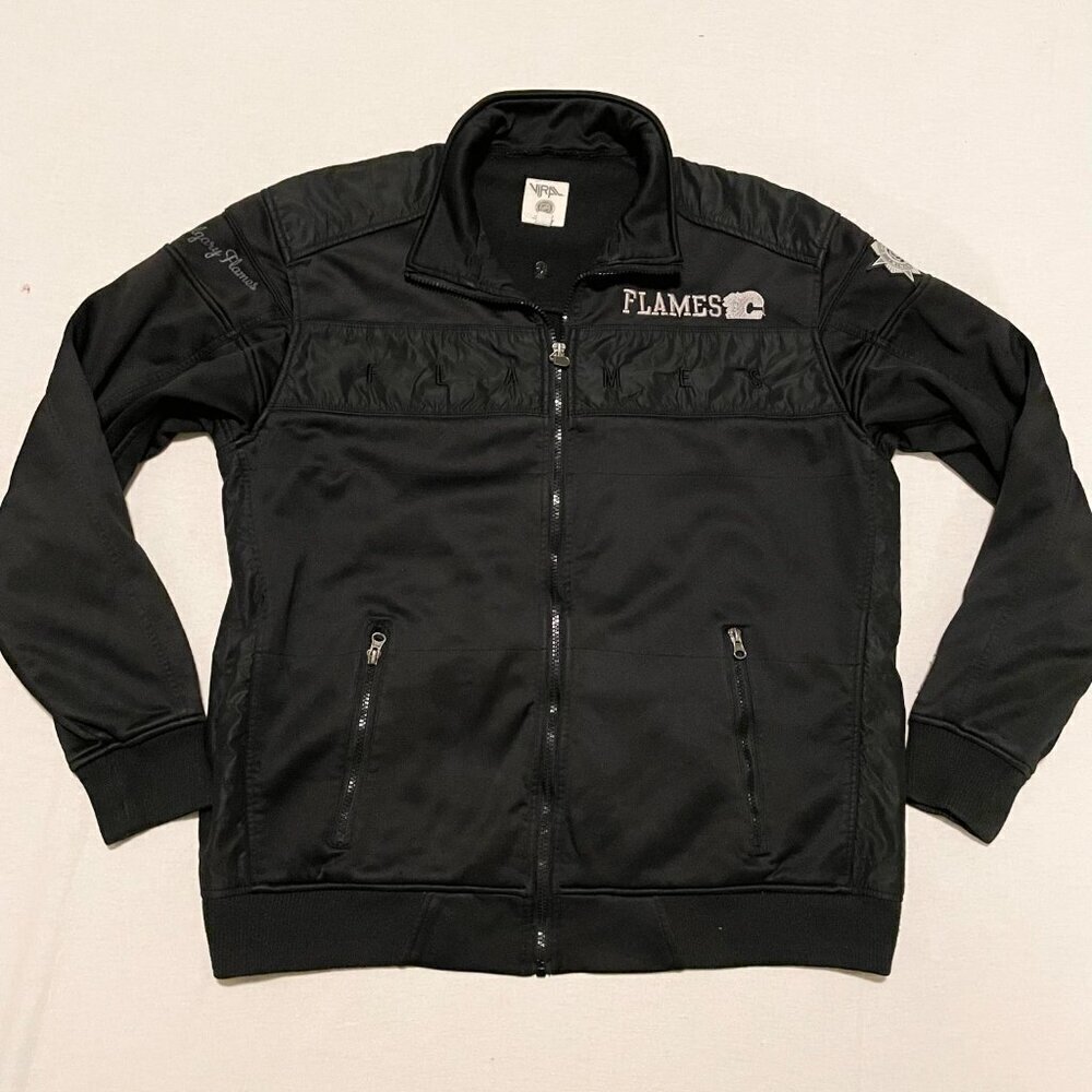 Viral NHL Calgary Flames Boys XL Fleece Lined Jacket Hockey